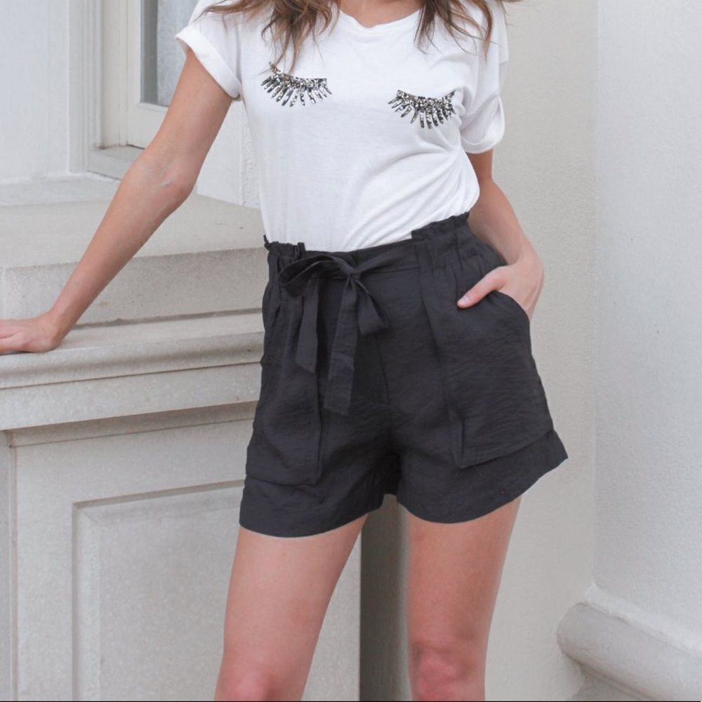 ✨ Mika High Waisted Shorts - Black ✨
